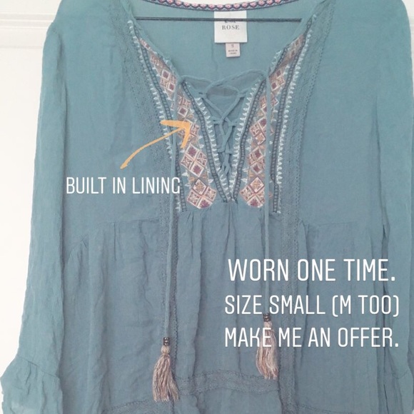 knox rose boho top - Picture 2 of 2